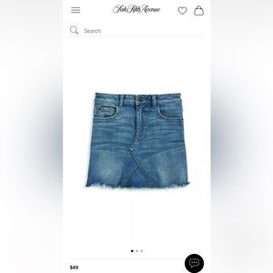 DL 1961 Girls Jean Skirt size 7